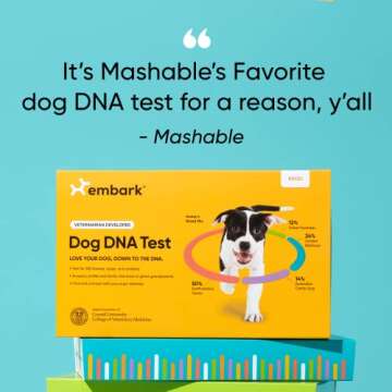 Embark Breed Identification Kit - Most Accurate Dog DNA Testing Kit - 99% Breed Ancestry Accuracy for Mixed Breed Dogs - Plus Relative Finder & Family Tree