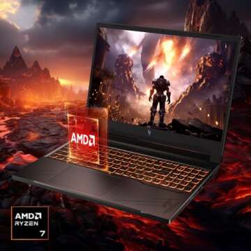 Acer Nitro V Gaming Laptop | AMD Ryzen 7 8845HS Octa-Core AI Capable Processor | NVIDIA GeForce RTX 4060 Laptop GPU | 16" WUXGA IPS 165Hz Display | 16GB DDR5 | 1TB Gen 4 SSD | Wi-Fi 6E | ANV16-41-R5J0