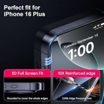 Premium Privacy Screen Protectors for iPhone 16