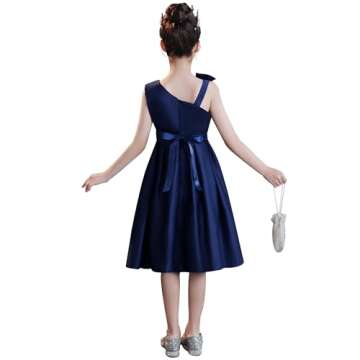 Cichic Elegant Flower Girl Dress Blue Sequins 2-9T