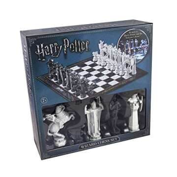 The Noble Collection Harry Potter Wizard Chess Set - 32 Detailed Playing Pieces - Officially Licensed Harry Potter Film Set Movie Props Toys Gifts