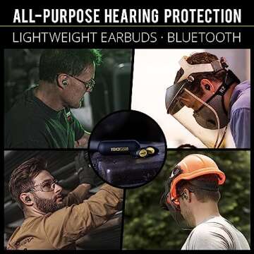 ISOtunes Free 2.0 Listen Only: True Wireless Bluetooth Hearing Protection, No Microphone (for Workplace Compliance), Improved 25 dB Noise Reduction Rating, 79 dB Audio Output, OSHA Compliant