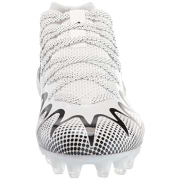 adidas Men's Freak 22-Team Football Shoe, White/Black/Clear Grey, 8.5