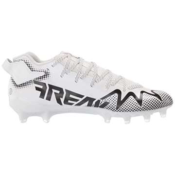 adidas Men's Freak 22-Team Football Shoe, White/Black/Clear Grey, 8.5