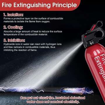 4 Pack Water Fire Extinguishers for Vehicle Safety