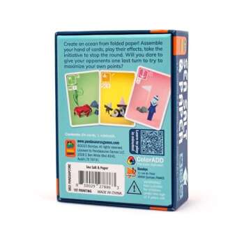 Pandasaurus Games Sea Salt and Paper Card Game - Ocean-Themed Strategy Game, Fast-Paced and Tactical, Fun Family Game for Kids and Adults, Ages 8+, 2-4 Players, 30-45 Minute Playtime, Made