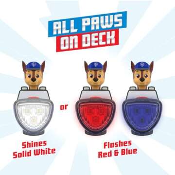 PAW Patrol Chase Bike Light: Fun Flashlight for Kids