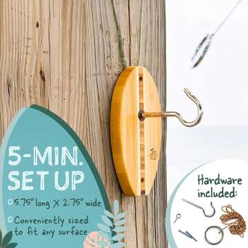 Surfboard Tiki Toss Hook and Ring Game for Everyone