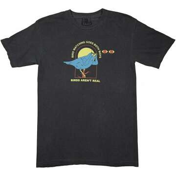 Birds Aren't Real Bird Watching T-Shirt for Enthusiasts