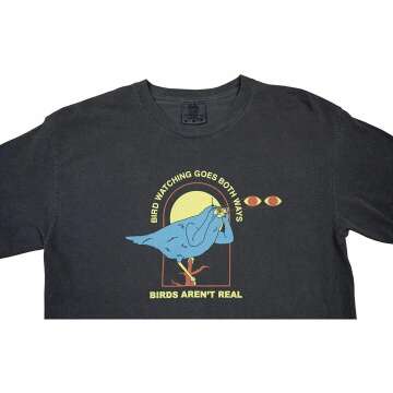 Birds Aren't Real Bird Watching T-Shirt for Enthusiasts