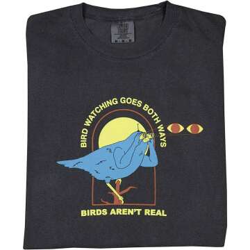 Birds Aren't Real Bird Watching T-Shirt for Enthusiasts