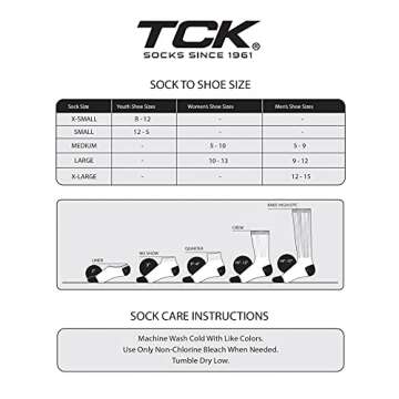 TCK Prosport Performance Tube Socks - Black X-Small