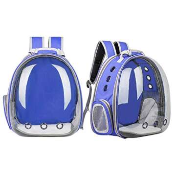 Cassidy - Pet Dog Cat Puppy Carrier Backpack - Capsule Bag - Innovative Carrier Convenient Breathable - Blue