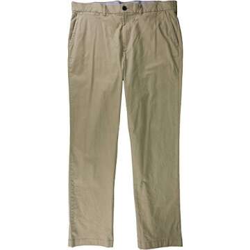 Tommy Hilfiger mens Big and Tall Classic Fit Stretch Chino Casual Pants, Sand Khaki, 44W x 30L US