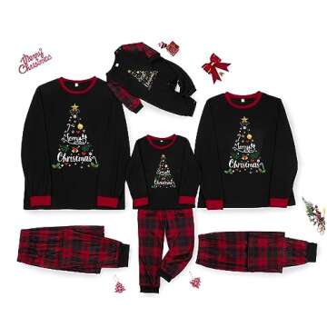 WephuPSho Christmas Family Pajamas Sets Xmas Matching Pajama Top Pants Set Holiday Jammies Sleepwear(!p-25, Dad, S)