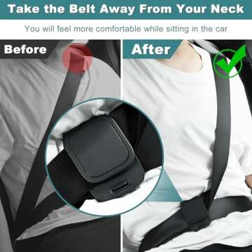 OORAII Upgraded Seat Belt Adjuster - 2 Pack