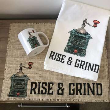 Coffee Maker Mat - Rise & Grind