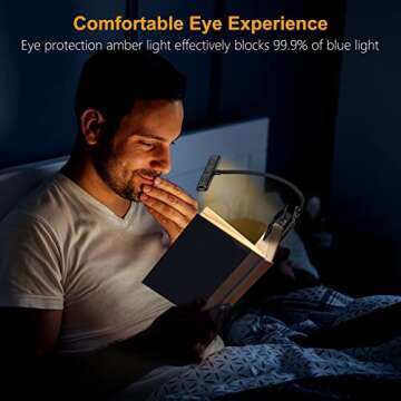 Gritin Book Light - LED, Rechargeable & Lightweight