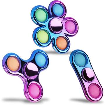 Colorful Rainbow Fidget Spinners