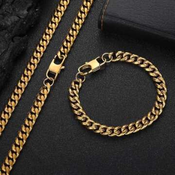 The detachable 18K gold bracelet adds a dazzling shine to your wrist for both men and women, exuding elegance and understated luxury. High end jewelry showcases fashion taste. ﻿ (18K gold, 7IN)