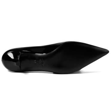 Stuart Weitzman Women's Stuart Kitten Pump, Black 1, 7