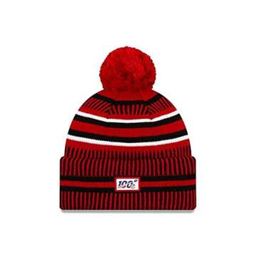 New Era Men's Scarlet/Black San Francisco 49ers 2019 NFL Sideline Home Official Sport Knit Hat