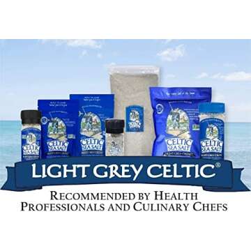 Light Grey Celtic Sea Salt 1 Pound Resealable Bag – Additive-Free, Delicious Sea Salt, Perfect for Cooking, Baking and More - Gluten-Free, Non-GMO Verified, Kosher and Paleo-Friendly