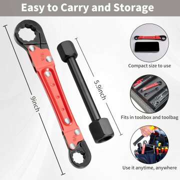 Copiu Plumbing Tools Angle Stop Wrench Kit - Efficient Installations