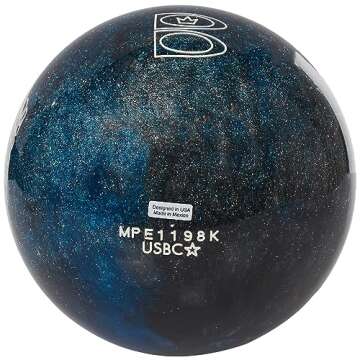 Brunswick TZone Galactic Sparkle 8lb, Blue/Black