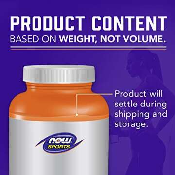 NOW Foods Sports Nutrition, Egg White Protein, 16 g With BCAAs, Unflavored Powder, 1.2-Pound