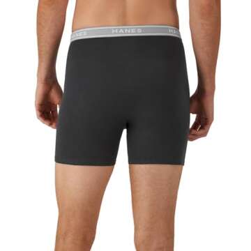 Hanes Boxer Briefs: Cool Dri & No-Ride-Up Comfort