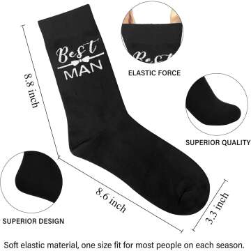 Groomsmen Socks and Flask Set for Weddings