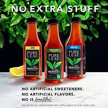 Pure Leaf Unsweetened Black Tea with Lemon - 12 Pack