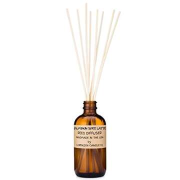 Pumpkin Spice Latte Reed Diffuser Set | Handmade in the USA by American Workers | Lasts For 2-3 Months |