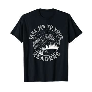 Take Reading English Teacher Library Alien Space T-Shirt T-Shirt