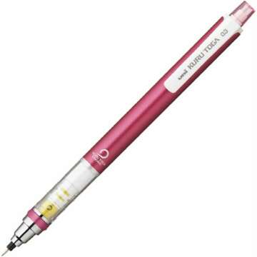 Uni Kurutoga Mechanical Pencil - 0.3mm Precision & Style in Pink