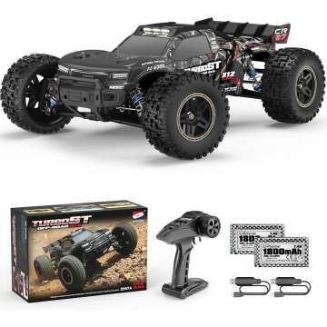 HAIBOXING 2997A Brushless RC Cars 1/12 Scale 4WD Remote Control Truck with Independent ESC, Fast RC Cars 45 MPH Max Speed RTR Off-Road RC Cars for Adults, Boys, 3S Batteries Applicable (not Included)