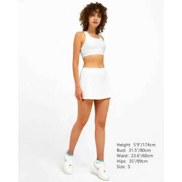 High Waisted Stelle Women Tennis Golf Skorts