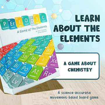 Periodic: A Game of the Elements | Periodic Table Board & Card Game About Atoms, Elements & Compounds | A Strategy Board Game for Gamers & Educational Science Game for Kids or Family Game Night