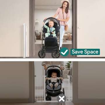 Retractable Baby Gate for Safety & Convenience