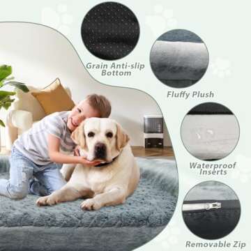 ROOMTEC Orthopedic Large Dog Bed - Waterproof & Washable