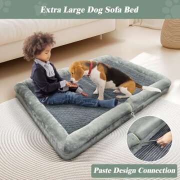 ROOMTEC Orthopedic Large Dog Bed - Waterproof & Washable