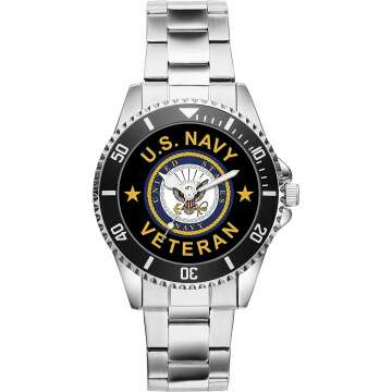 KIESENBERG US Navy Veteran Military Soldier Watch 6504 - A Perfect Tribute