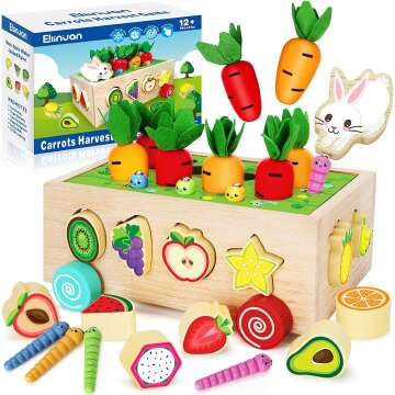Wooden Montessori Toys for Toddlers