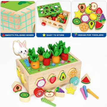 Wooden Montessori Toys for Toddlers
