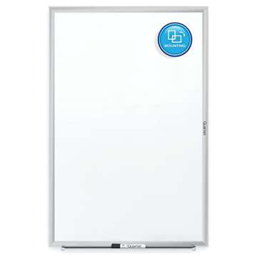 Quartet Whiteboard, Non-Magnetic Dry Erase White Board, 6' x 4', Total Erase, Silver Aluminum Frame (S537)