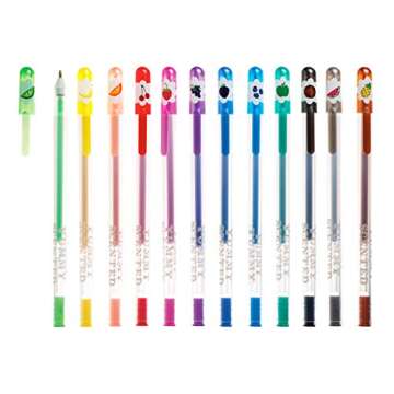 Ooly Scented Yummy Yummy Glitter Gel Pens Set of 12 (Old Gen) - Scented Glitter Pens for Kids, Adults, Art Supplies and stationery Supplies