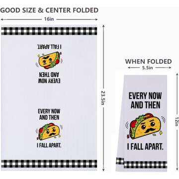 Funny Kitchen Towels Set - Humorous Designs Galore