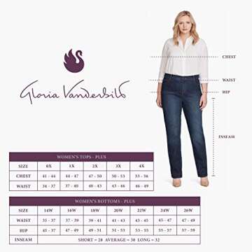 High Rise Tapered Jean by Gloria Vanderbilt, Size 14