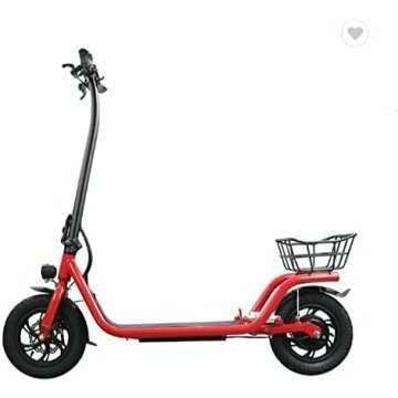 350W Folding Electric Kick Scooter with Basket